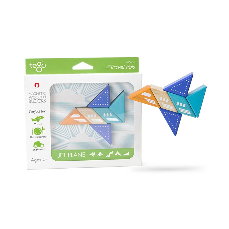 Travel Pals - Jet Plane <br>Magnetic Wooden Blocks <br>6 pieces