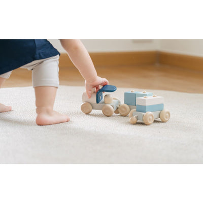 Plan Toys Stacking Train Trio - Orchard
