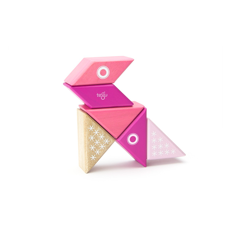 Travel Pals - Kitty <br>Magnetic Wooden Blocks <br>6 pieces