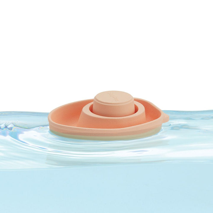 Plan Toys Rubber Convertible Boat - Pastel Orange
