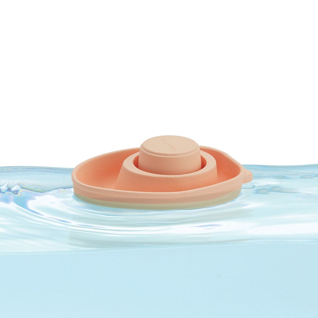 Plan Toys Rubber Convertible Boat - Pastel Orange