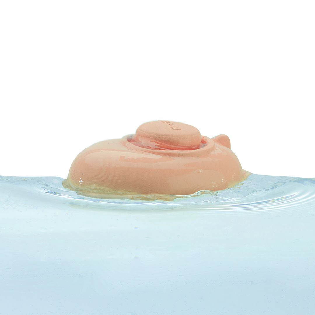 Plan Toys Rubber Convertible Boat - Pastel Orange