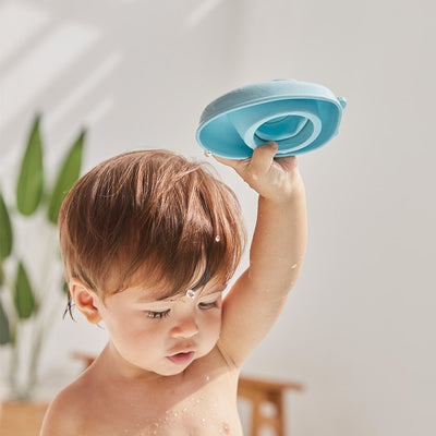 Plan Toys Rubber Convertible Boat - Pastel Blue