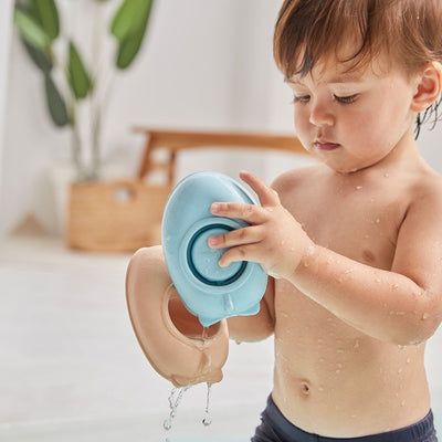 Plan Toys Rubber Convertible Boat - Pastel Blue