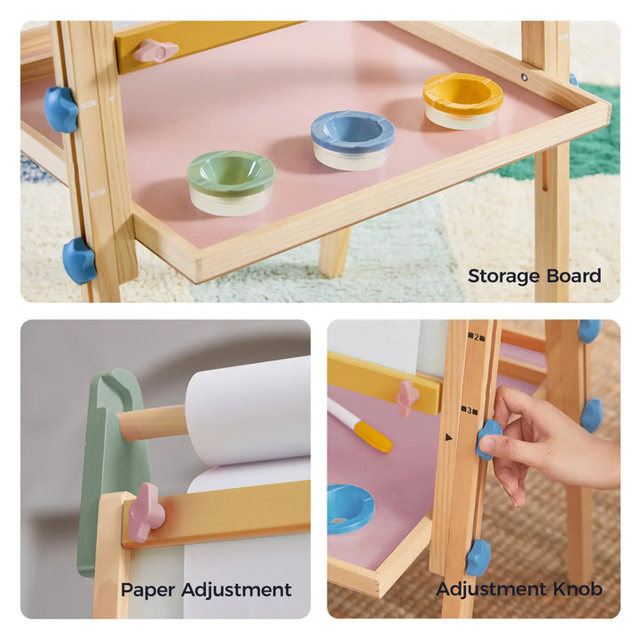 Tiny Land® 3-in-1 Art Easel for Kids - Morandi