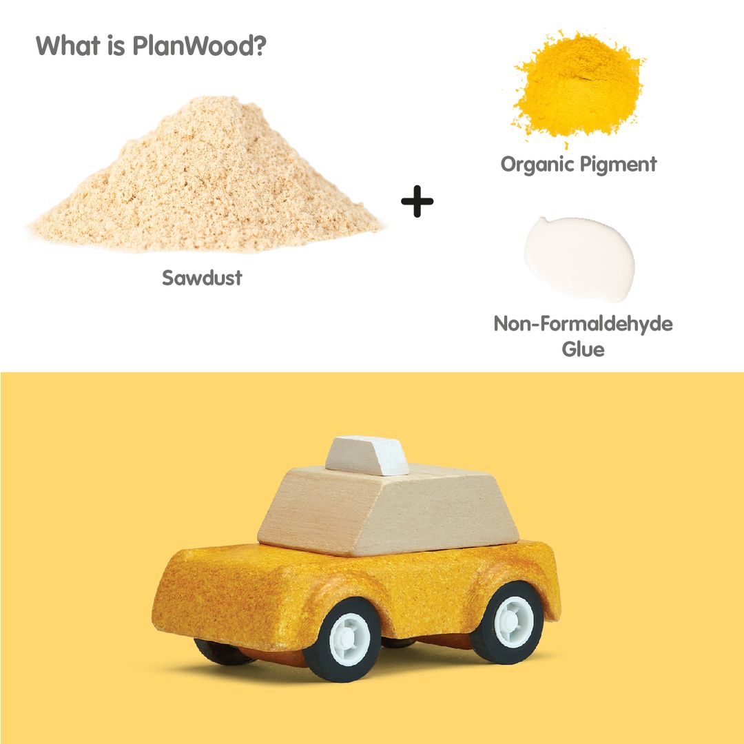 Plan Toys Yellow Taxicab
