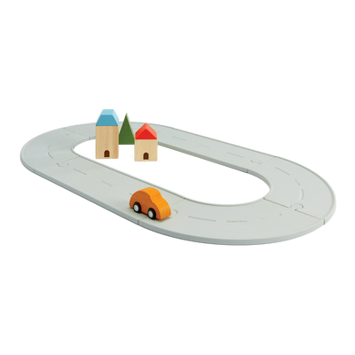 Plan Toys Rubber Road & Rail Set, Small