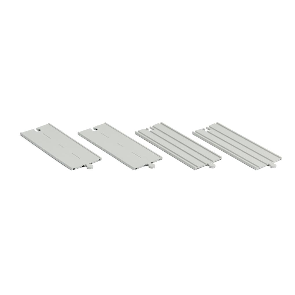 Plan Toys Rubber Road &amp; Rail Expansion Tracks - Set A