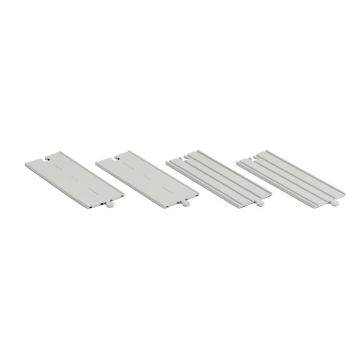 Plan Toys Rubber Road &amp; Rail Expansion Tracks - Set A
