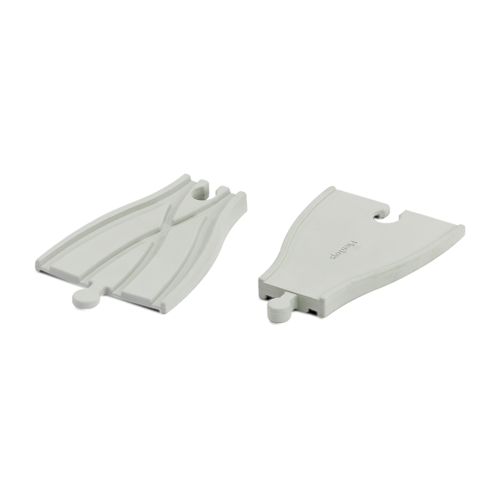 Plan Toys Rubber Road &amp; Rail Adaptor Tracks