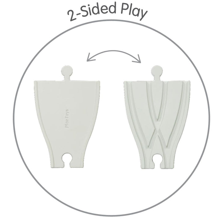 Plan Toys Rubber Road &amp; Rail Adaptor Tracks