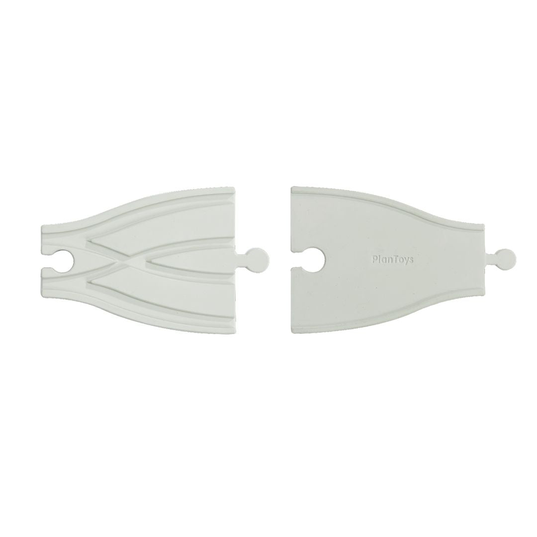 Plan Toys Rubber Road &amp; Rail Adaptor Tracks