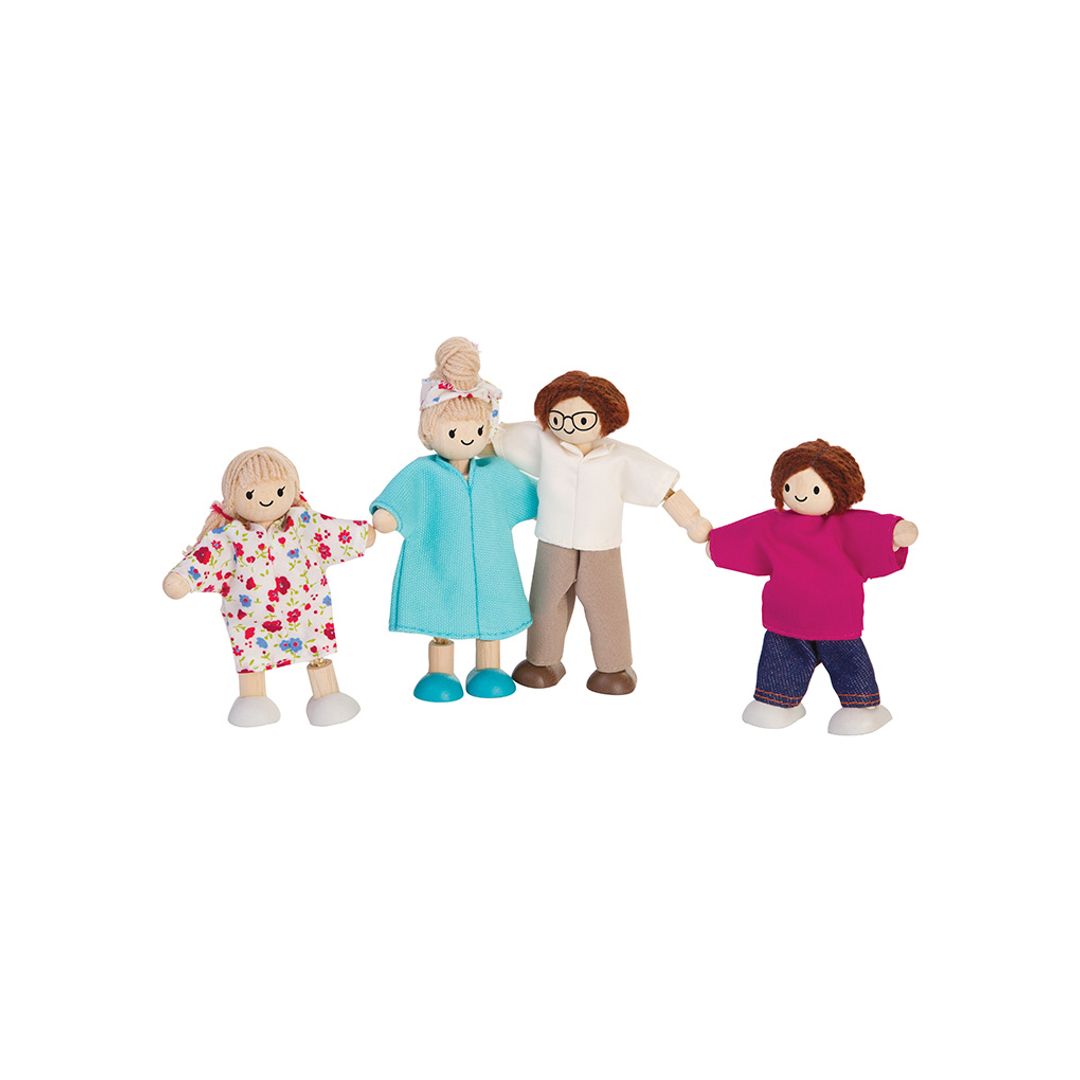 Plan Toys Doll Family - Light Skin Tone - Brown Hair