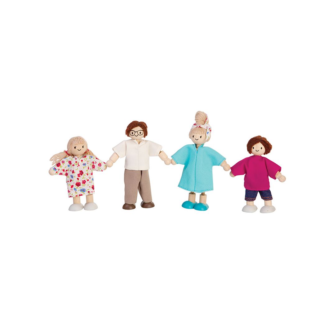 Plan Toys Doll Family - Light Skin Tone - Brown Hair
