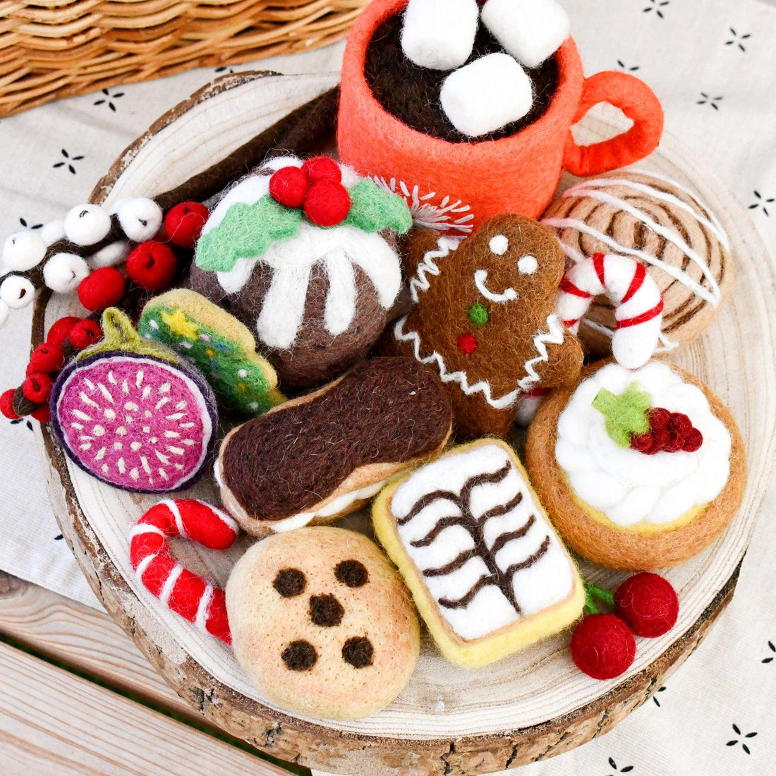 Sale Felt Christmas Play Food Grazing Box, Set A