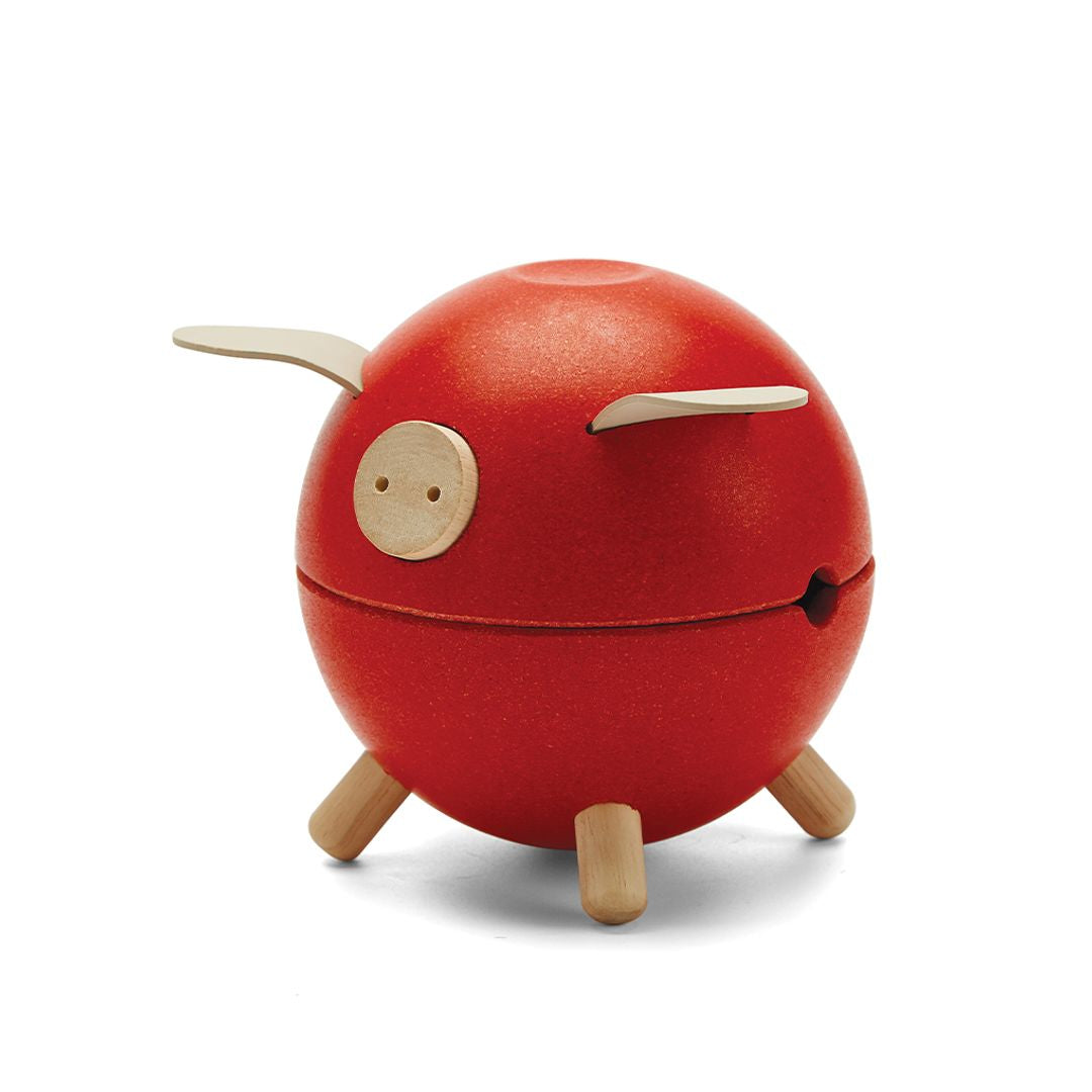 Plan Toys Piggy Bank Red - Orchard