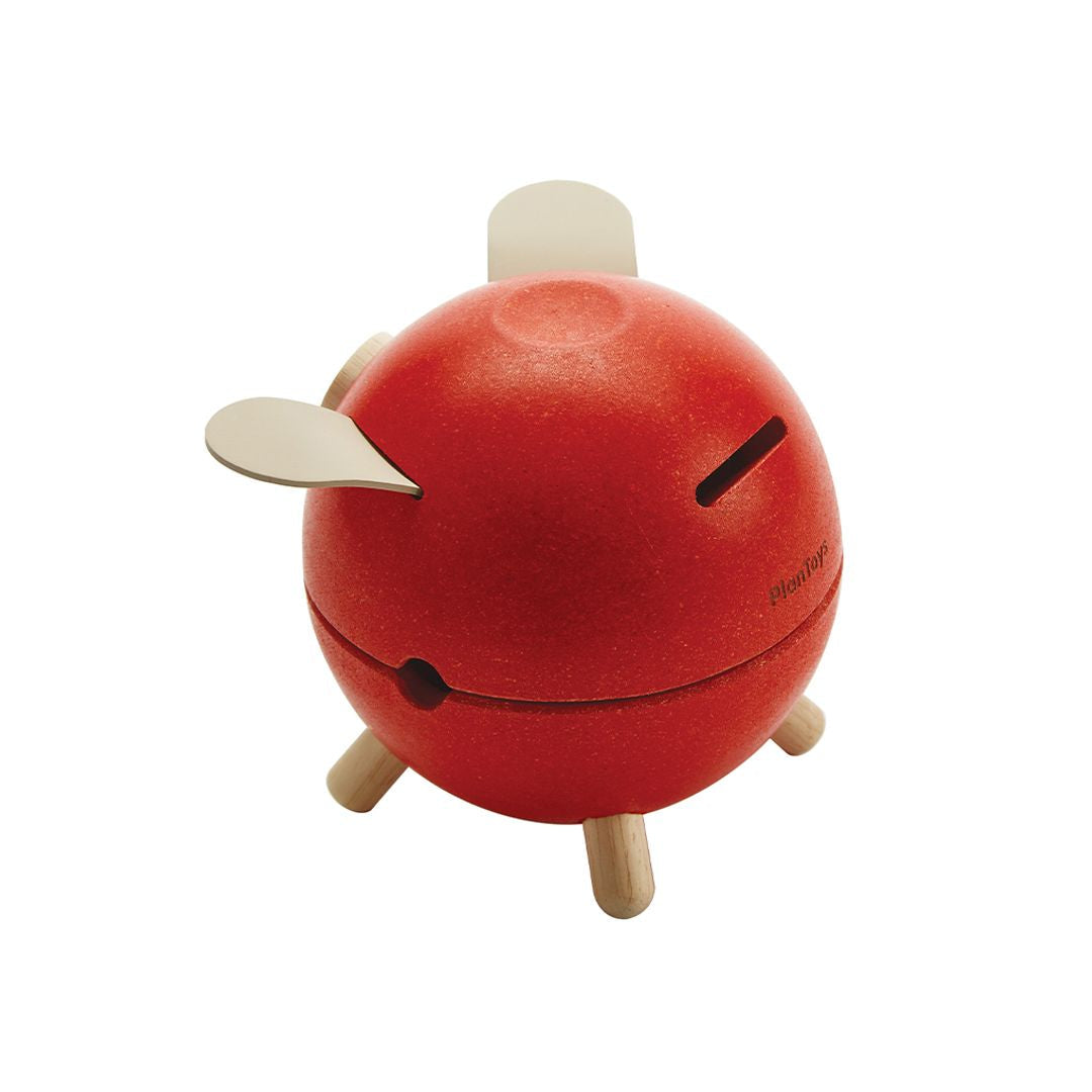 Plan Toys Piggy Bank Red - Orchard