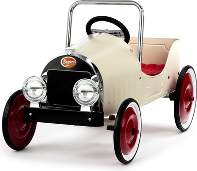 Baghera 1938 Ride On Classic White Pedal Car