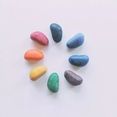 8 Crayon Rocks (8 Colors in a Muslin Bag)