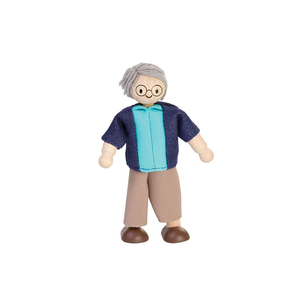 Plan Toys Grandfather Dollhouse Figure - Light Skin Tone
