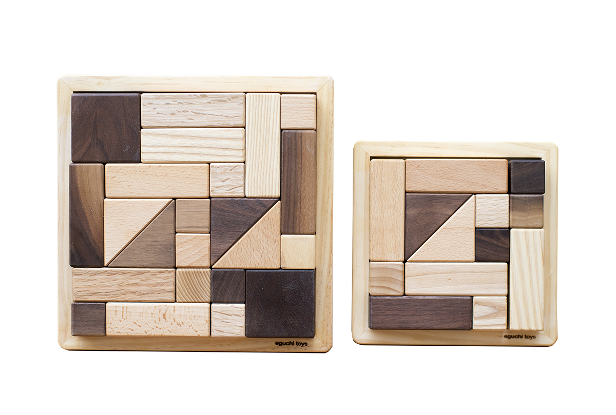 Eguchi Toys Tangram Puzzle Blocks, Mini