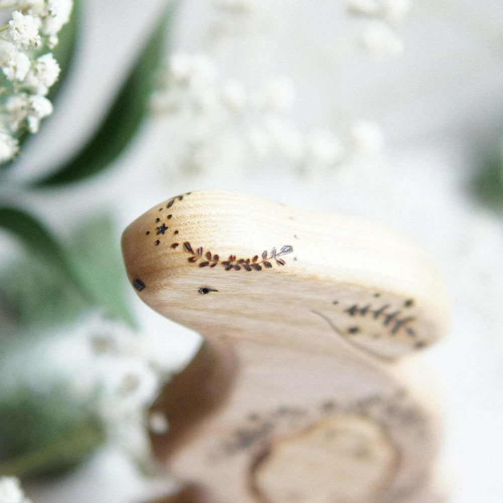 Wooden bunny announcement puzzle by Tiny Fox Hole (view 2)