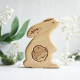 Wooden bunny announcement puzzle by Tiny Fox Hole (view 6) · view 6