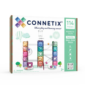 Connetix Ball Run Pastel Pack 114 pieces, box front