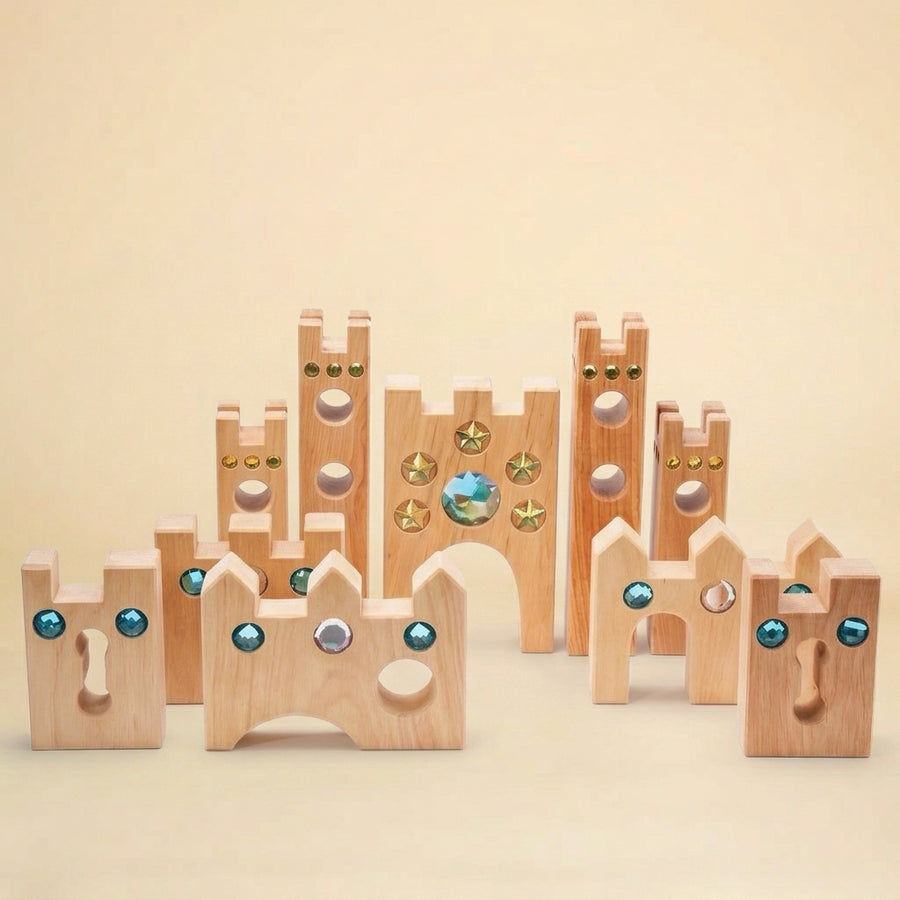 Bauspiel Large Fairytale Castle, 16-Piece Set