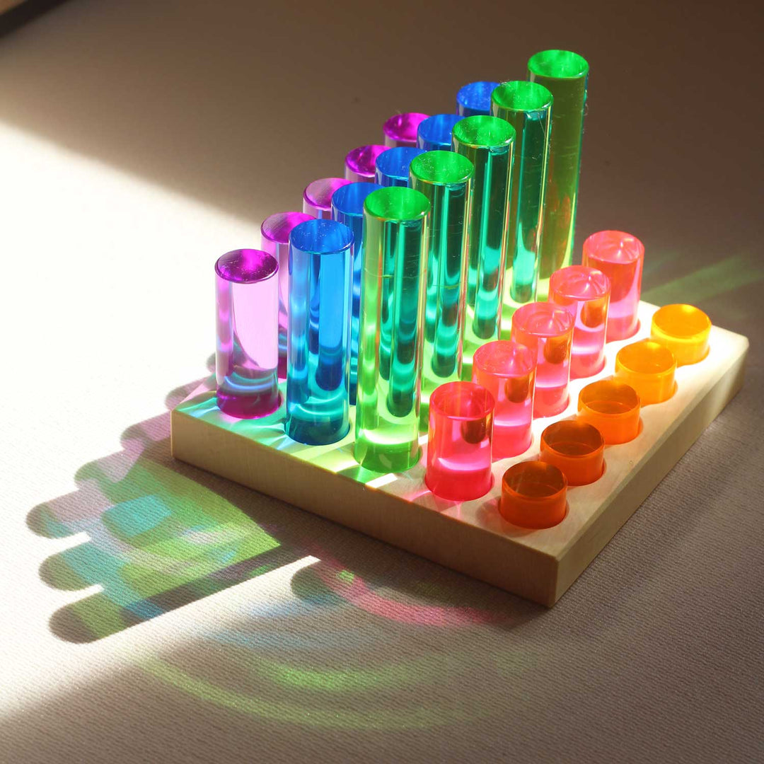 Bauspiel Lucent Pillars, 25-Piece Set