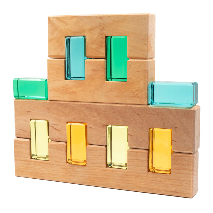 Bauspiel Luminous Blocks, 24-Piece Set