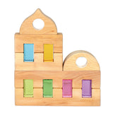 Bauspiel Luminous Blocks, Pastel, 12-Piece Set, in pastel colors, photo 5 of 5 · view 4