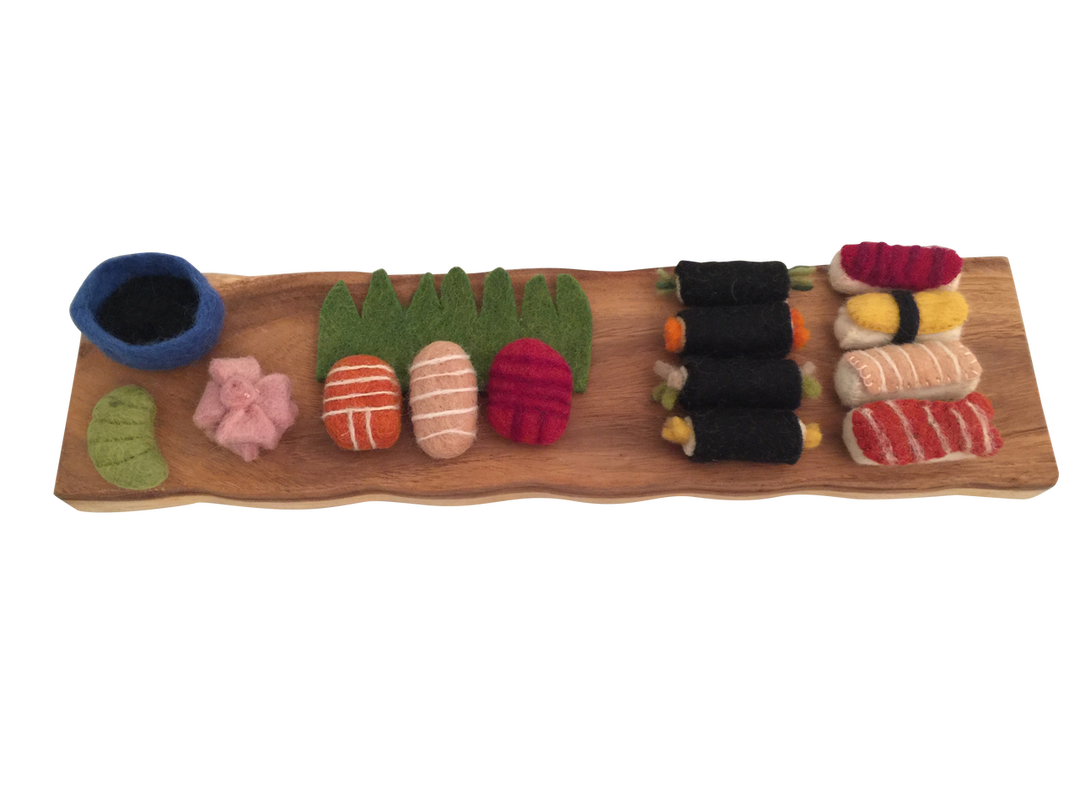 Papoose Felt Sushi Bento Box, Set of 15