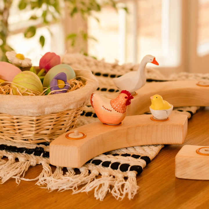 Bumbu Toys Wooden Easter Celebration Ring Set