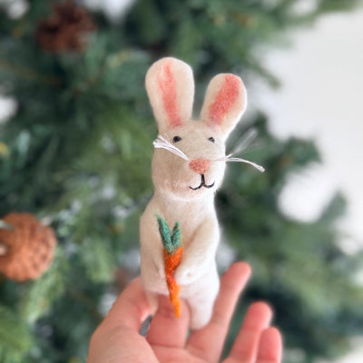 Felt Bunny Finger Puppet