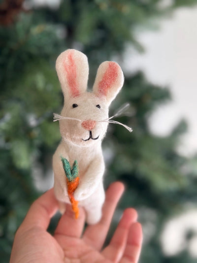 Felt Bunny Finger Puppet