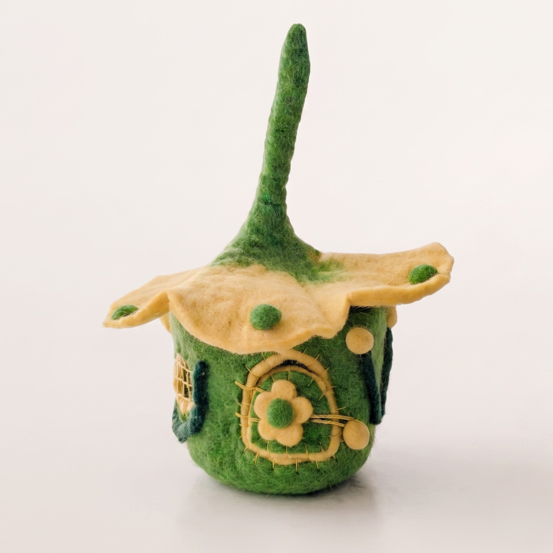 Buttercup Yellow Fairy Felt Home