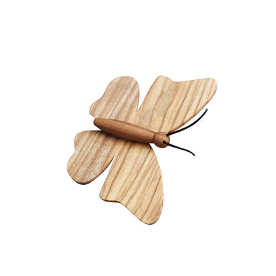 Wooden Butterfly, Natural