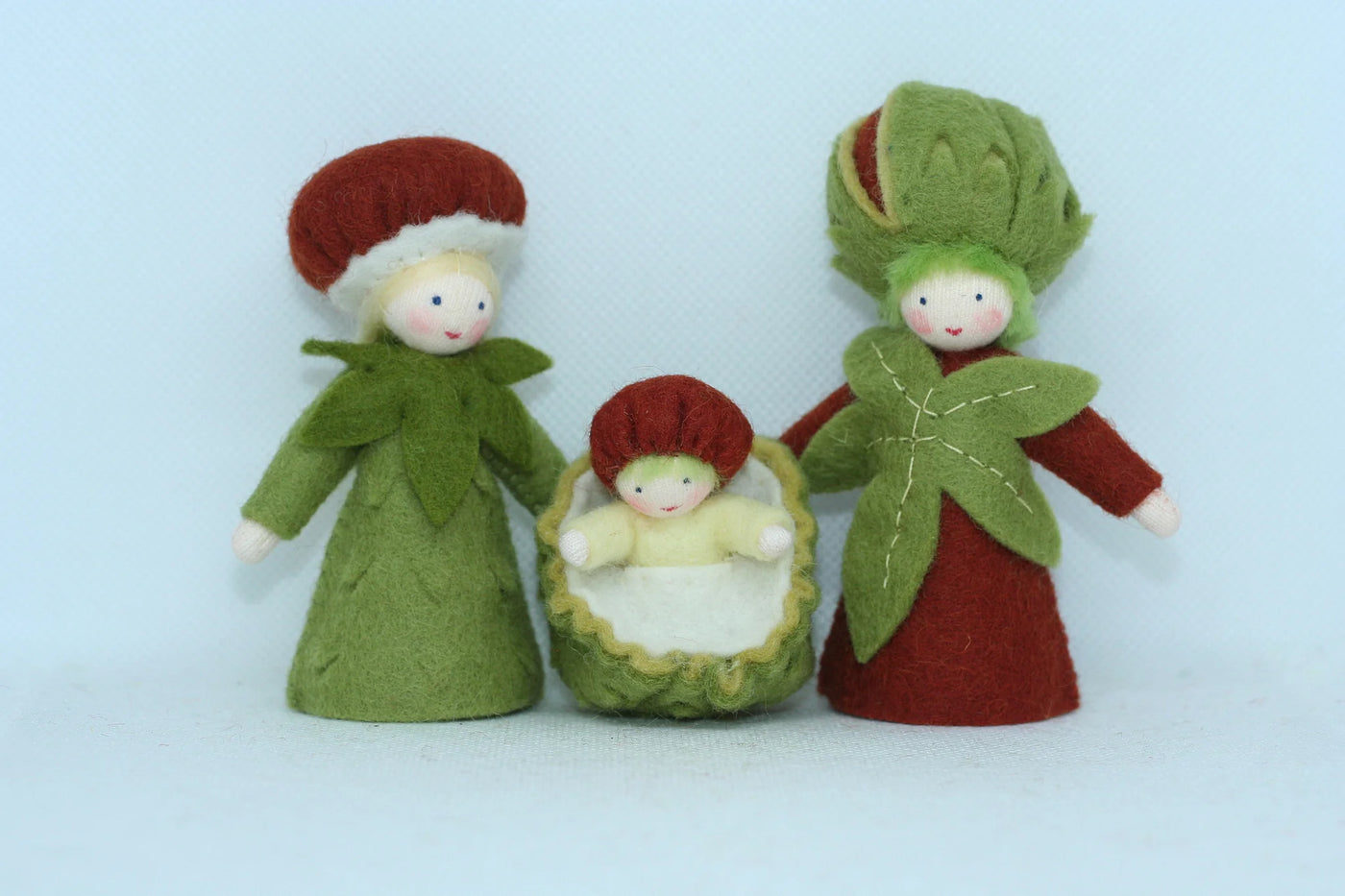 Chestnut Family | Fair Skin Tone | Set of 3 Dolls