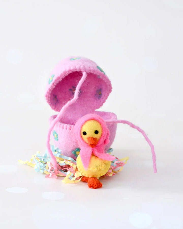 Sale Felt Surprise Egg with Yellow Duckling Inside