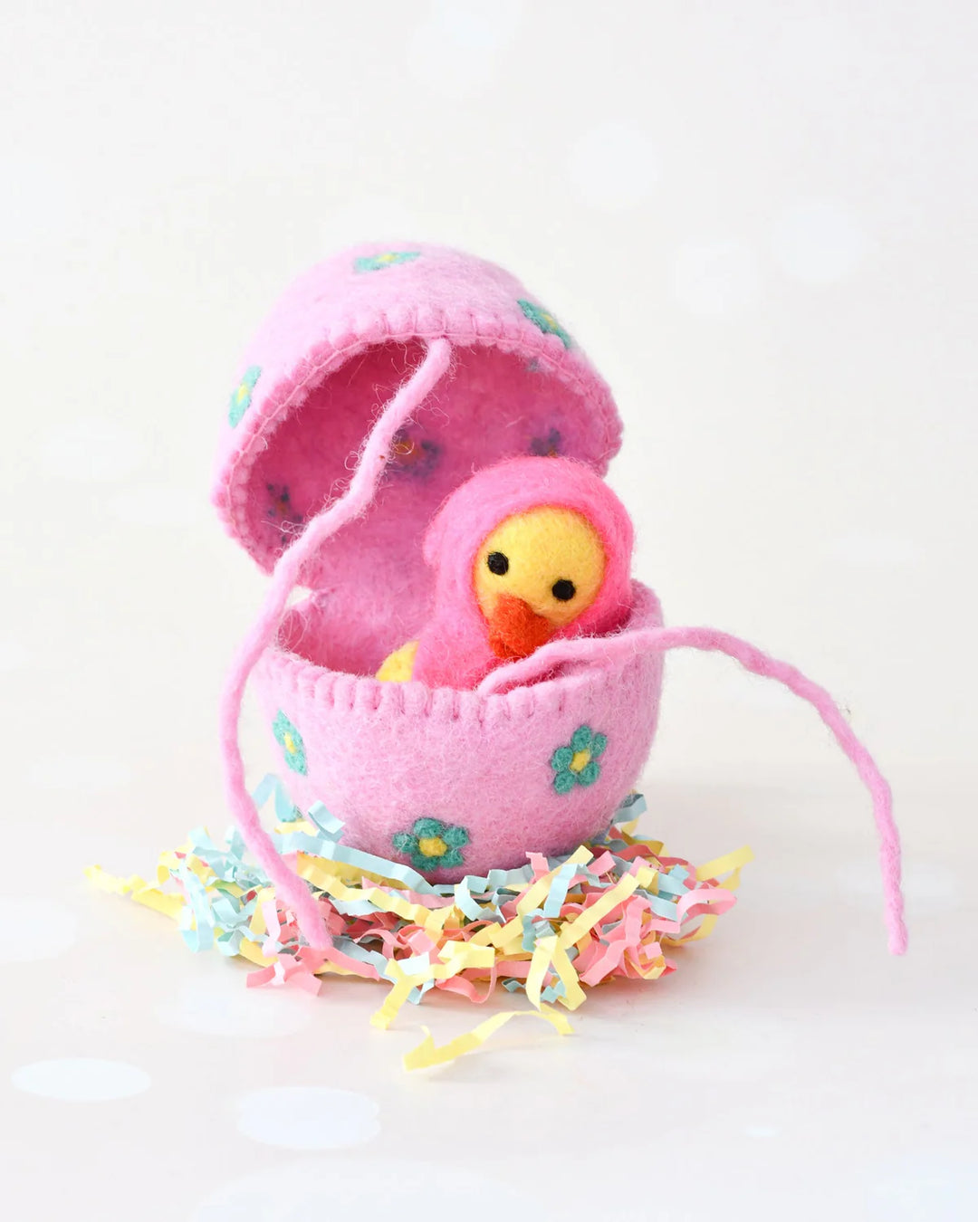 Sale Felt Surprise Egg with Yellow Duckling Inside