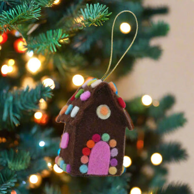 Christmas Gingerbread House, Dark Brown