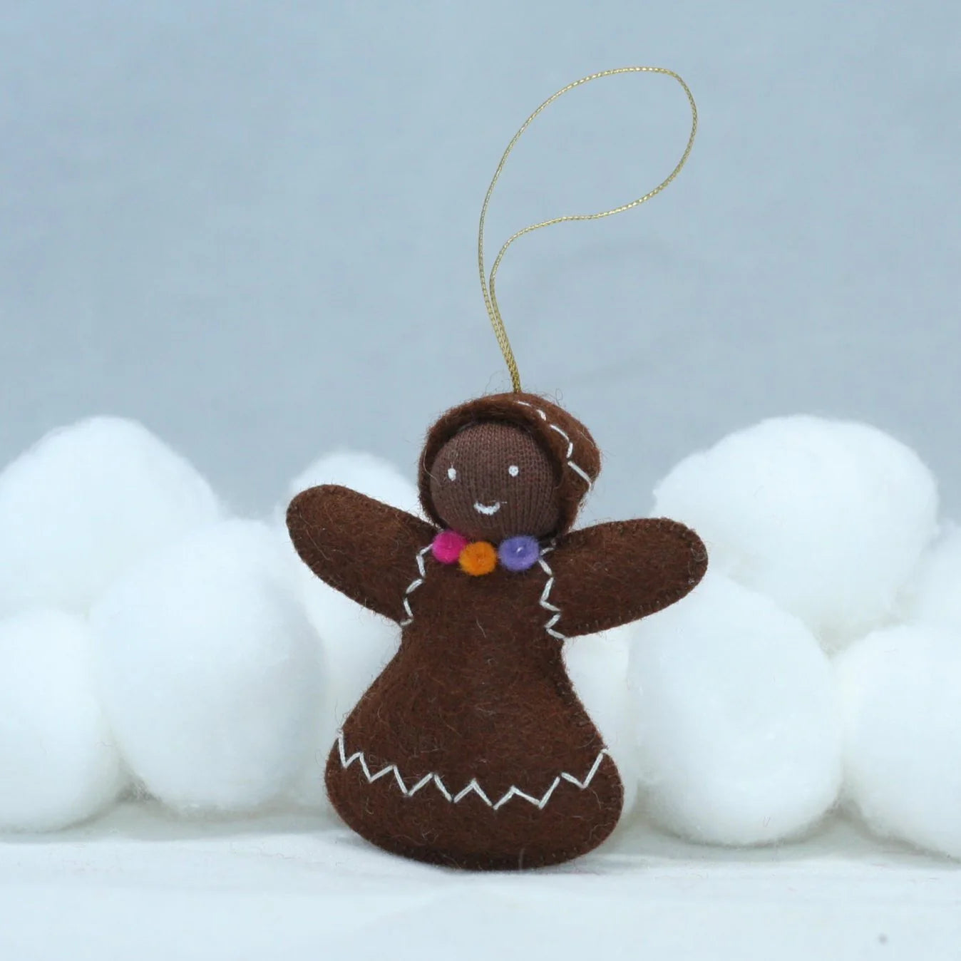 Christmas Gingerbread Woman, Dark Brown