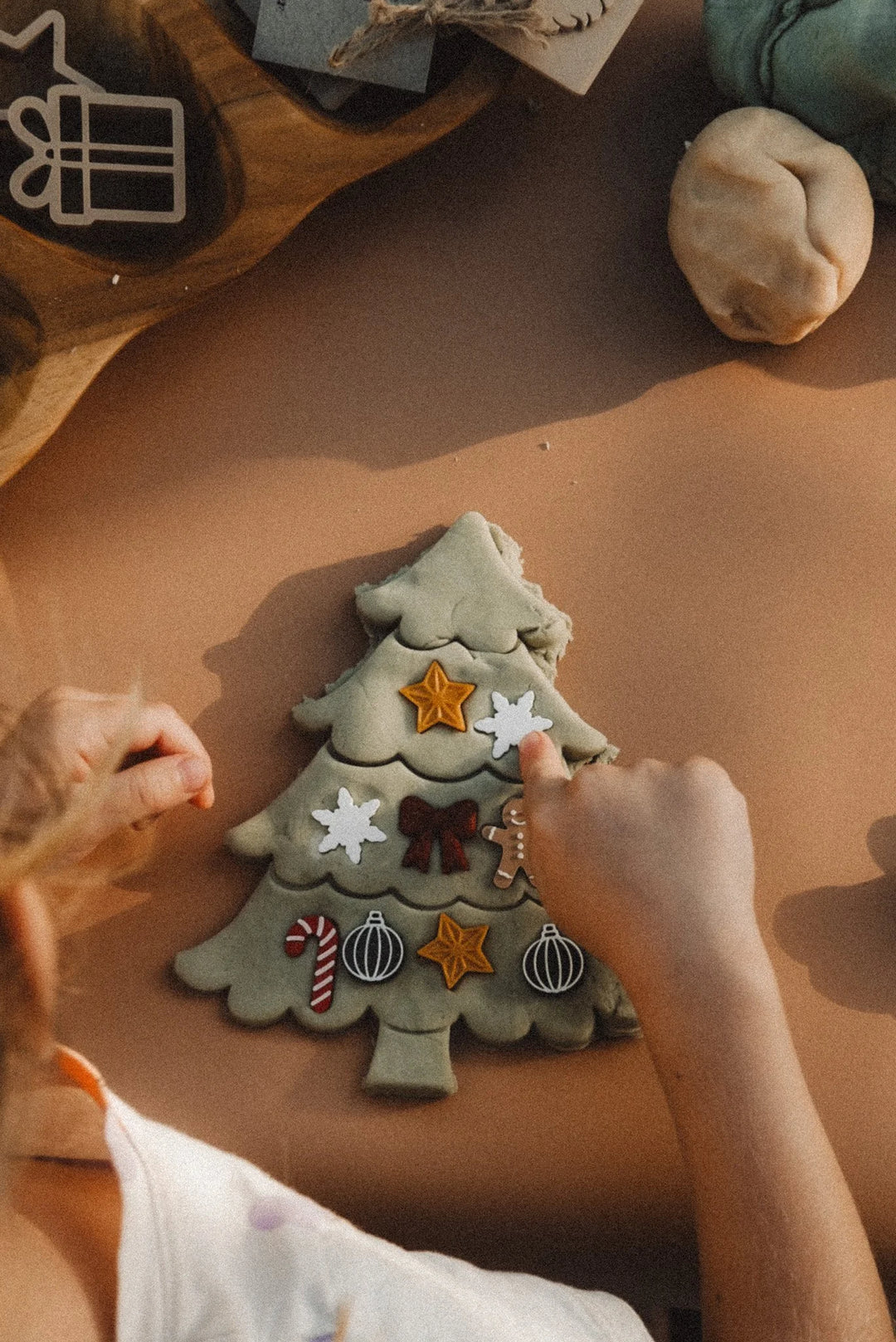 Christmas Tree Playdough Decorating Kit