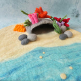 Coral Cave felt play mat, detail view · view 3