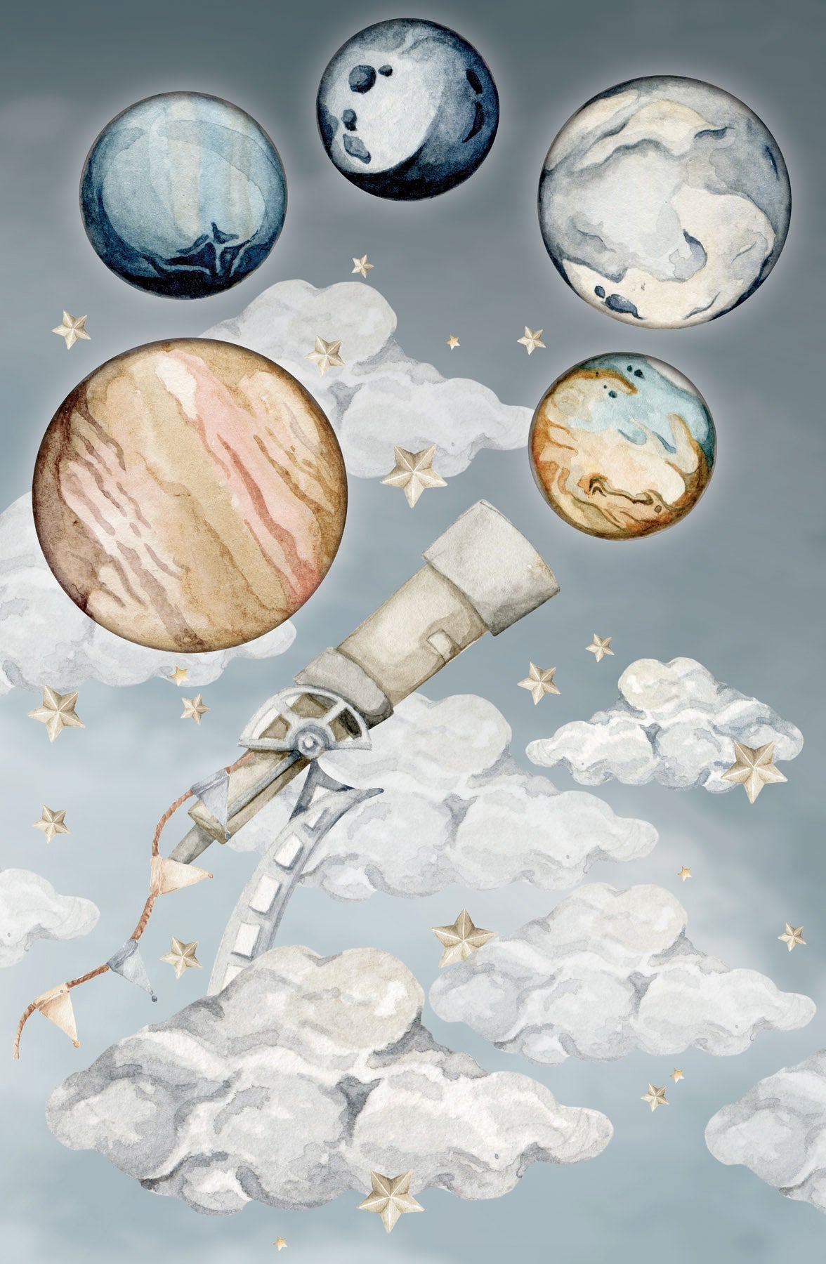 "Galileo Sky" Wall Decal Set