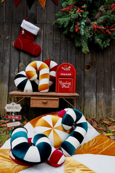 “Gold Lollipop” Patchwork Pillow