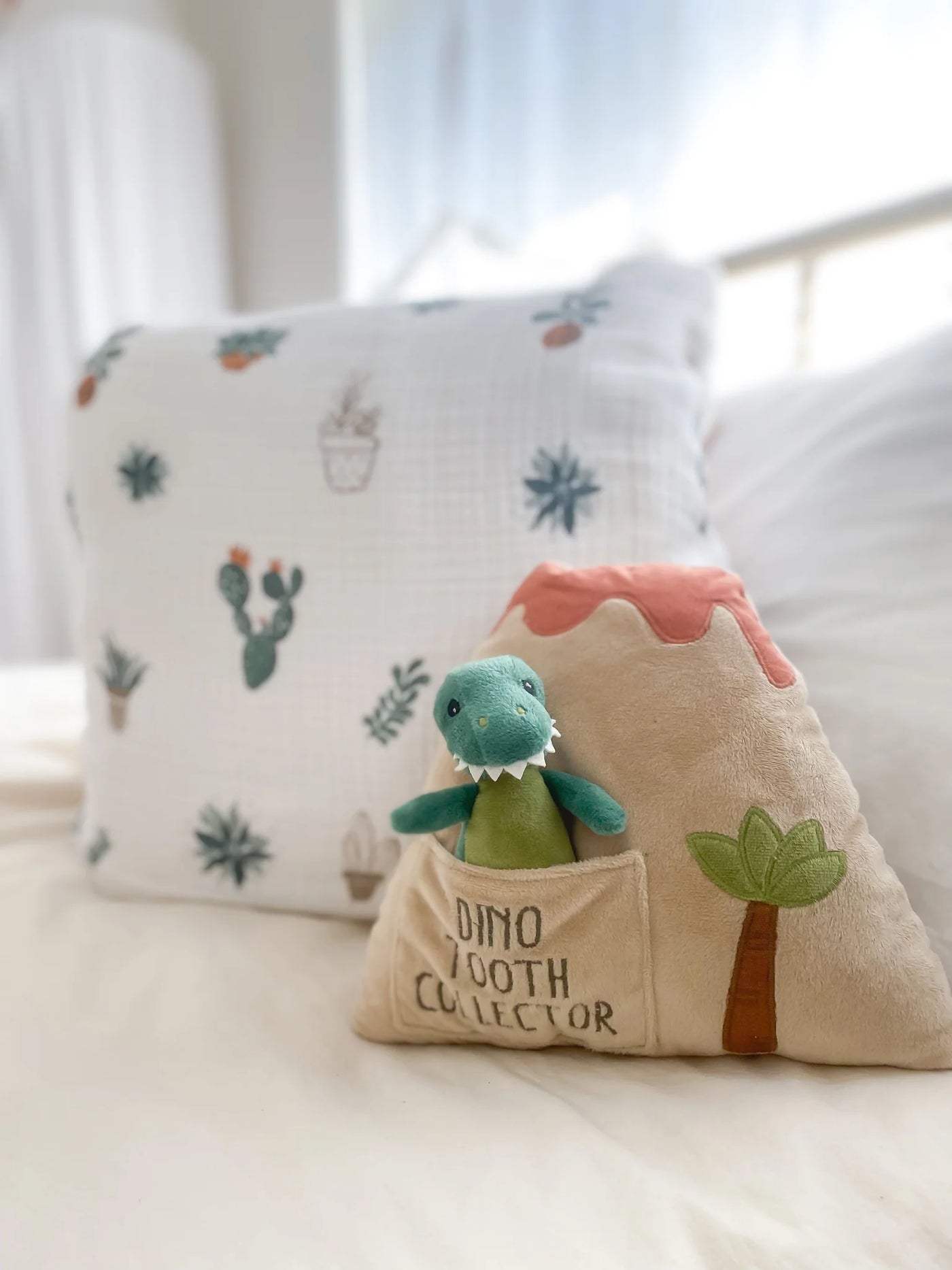 Dino Island Tooth Fairy Pillow Set