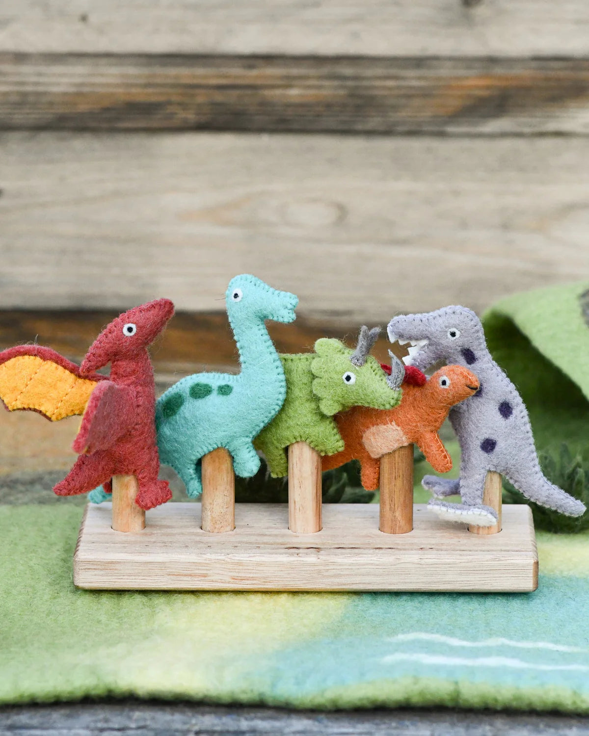 Pre-Order Dinosaur Finger Puppet Set of 5 (Ships in 1 Week)