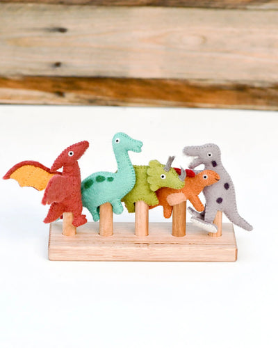 Pre-Order Dinosaur Finger Puppet Set of 5 (Ships in 1 Week)